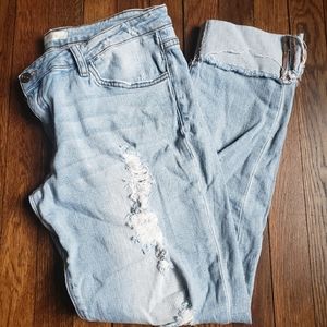 Distressed Boyfriend Jeans Size 31